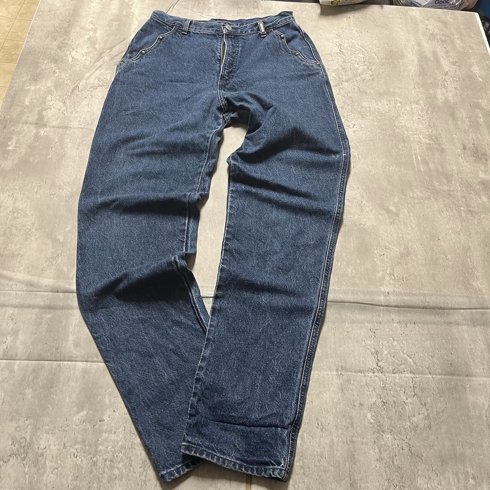Rockwears Jeanswear Jeans Mens 32x36 Straight Fit Stone Wash Denim